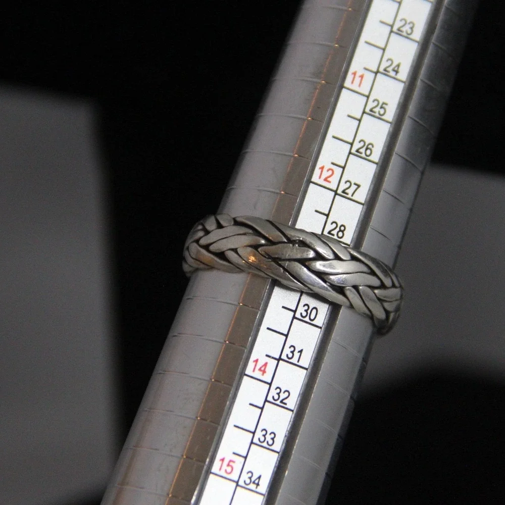 Sterling silver braided